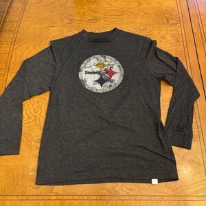 Pittsburgh Steelers‎ Long Sleeve Shirt gray kids 14/16 nfl team apparel